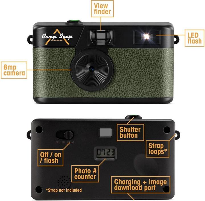 Actual product image Camp Snap CS-V105-GR-WW (4.8 mm, 8 Mpx, 1/3.2")