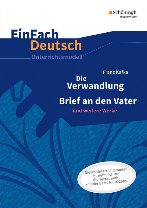 Produktbild Franz Kafka: Die Verwandlung - Brief an den Vater (Deutsch, Alexandra Wölke, 2013)