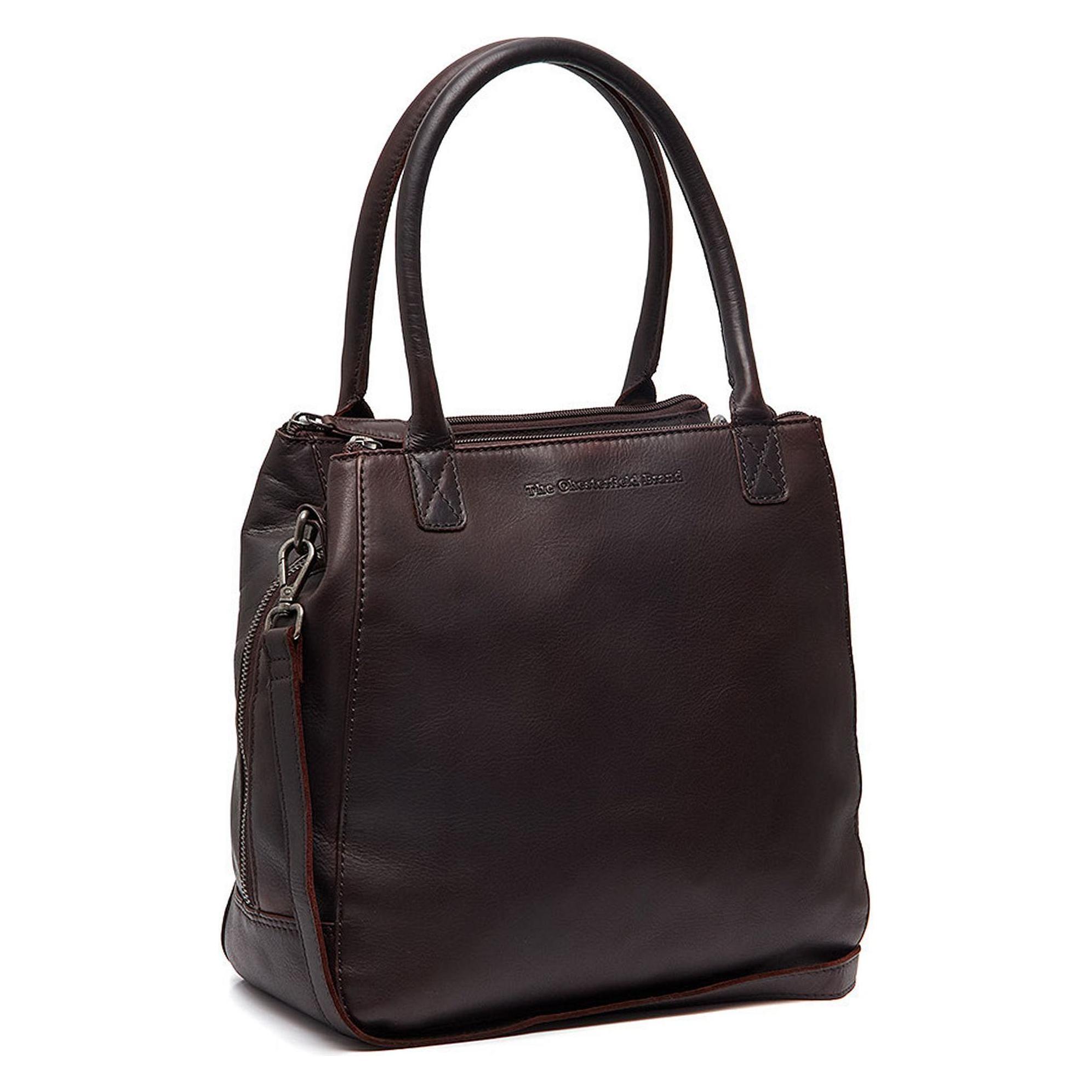 The Chesterfield Brand, Damen, Handtasche, Solvin Schultertasche Leder 30 Cm, Braun