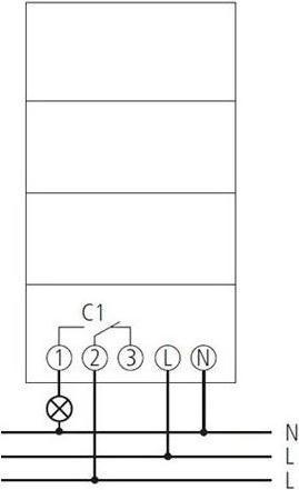 Actual product image Elbro REG time switch talento 121, 1-0 clock, sealable