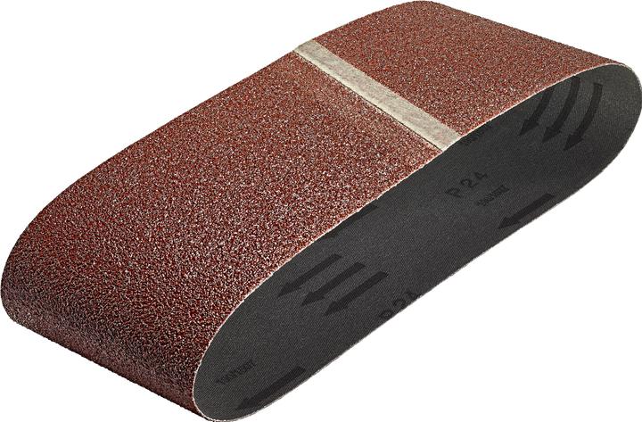 Actual product image wolfcraft 3 abrasive belts corundum K24 75x533 (24)