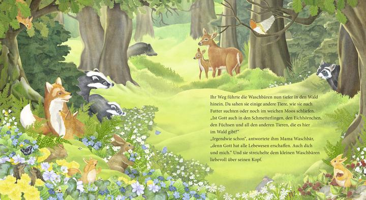 Produktbild Der kleine Waschbär fragt nach Gott – ein Bilderbuch für Kinder ab 2 Jahren (Deutsch, Lea Kässmann, 2020)