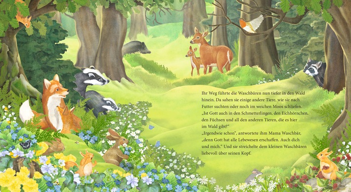 Produktbild Der kleine Waschbär fragt nach Gott – ein Bilderbuch für Kinder ab 2 Jahren (Deutsch, Lea Kässmann, 2020)