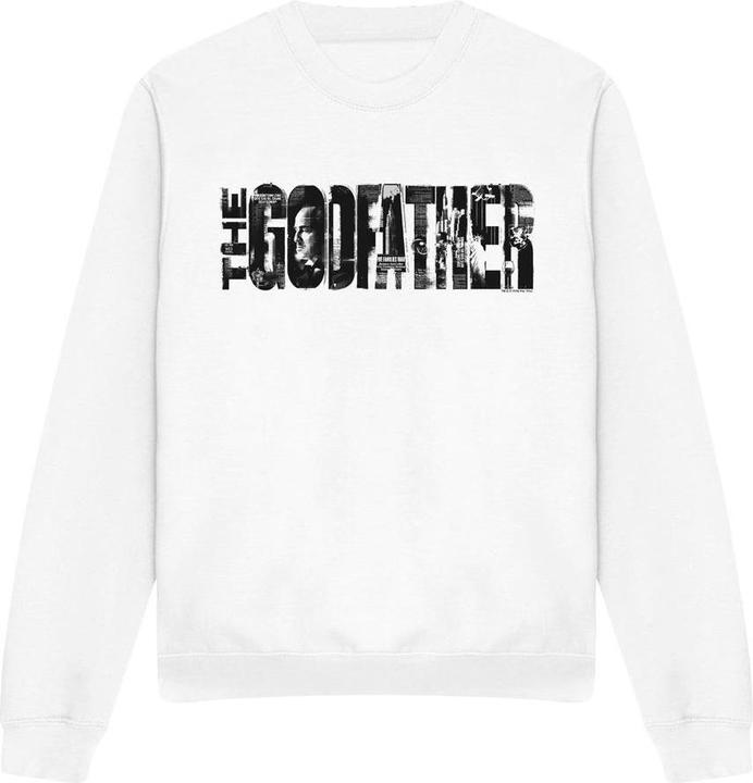 Actual product image The Godfather Unisex Adult Newspaper Logo Sweatshirt (S)