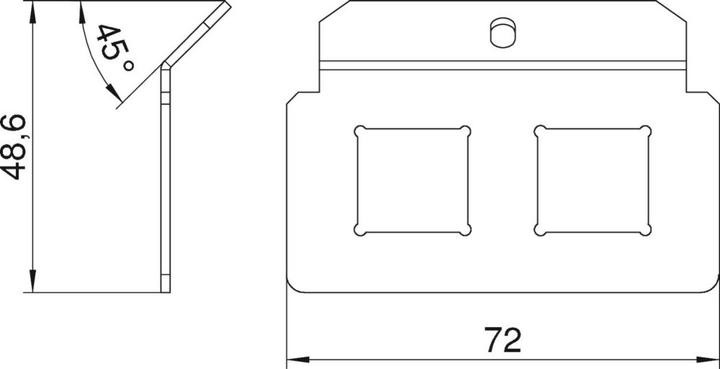 Actual product image OBO Bettermann Support plate with 2 x hole pattern type LE 7407798