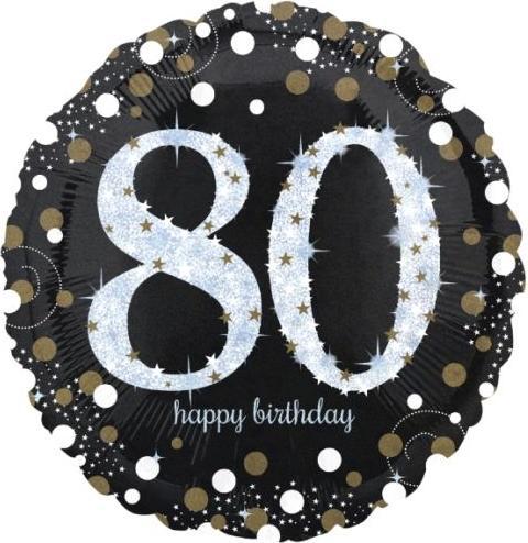 Produktbild Amscan Folienballon 80. Geburtstag Sparkling - leer (1 x)