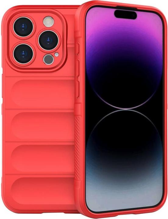 Actual product image Cover-Discount iPhone 15 Pro - Rugged Protective Cover red (Apple iPhone 15 Pro)