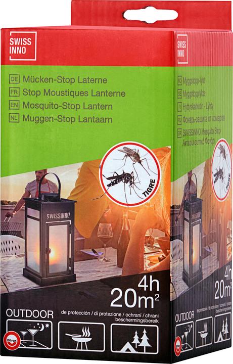 Produktbild Swissinno Mücken Stop Laterne-Set 4h