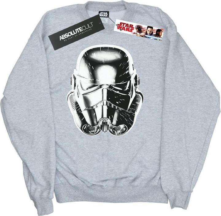 Actual product image Star Wars Mens Stormtrooper Warp Speed Helmet Sweatshirt (S)