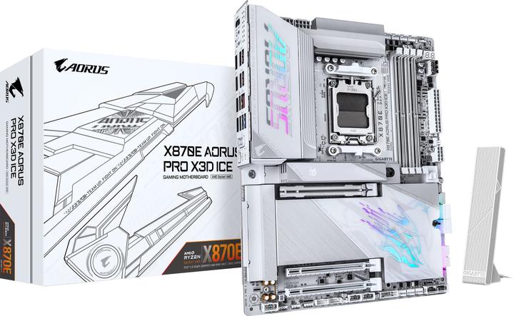 Image du produit Gigabyte X870E AORUS PRO X ICE (AM5, AMD X870E, ATX)