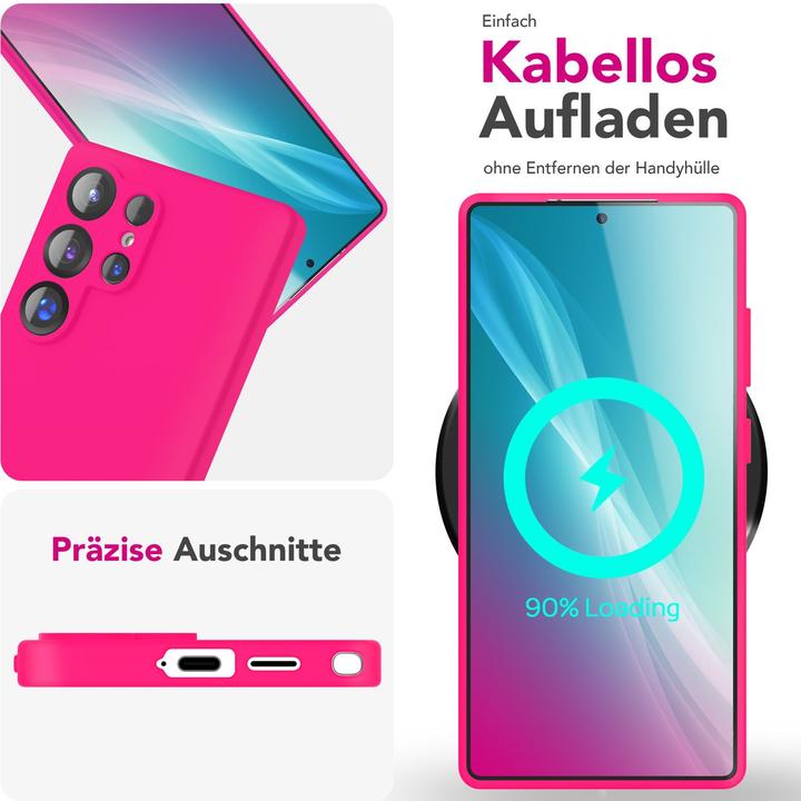 Produktbild Nalia Phoenix - Abwischbare Flüssigsilikon Hülle - Easy Clean Liquid Silicone Cover (Samsung Galaxy S25 Ultra)