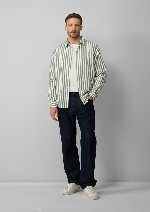 Immagine prodotto s.Oliver Hemd Regular Fit: Gestreiftes Langarmhemd aus Baumwollstretch (L)
