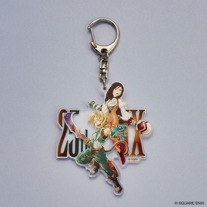 Square Enix Final Fantasy IX Acryl-Schlüsselanhänger 25th Anniversary Zidane & Garnet