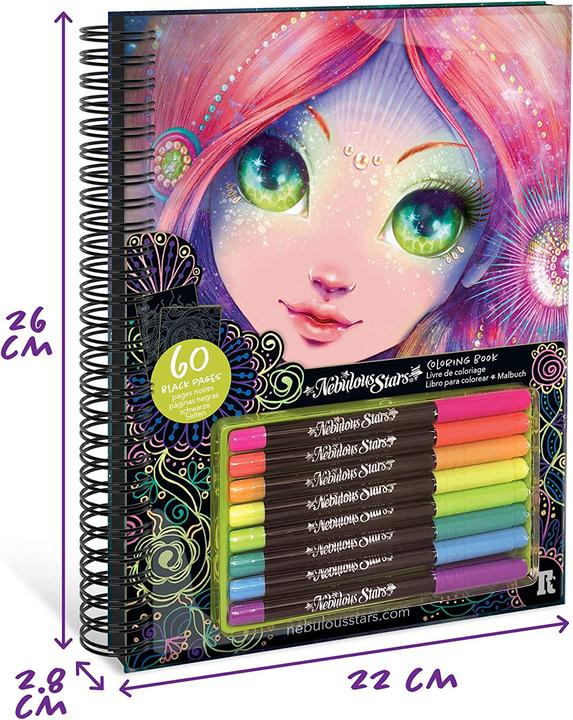 Image du produit Nebulous Stars Livre de coloriage avec pages noires