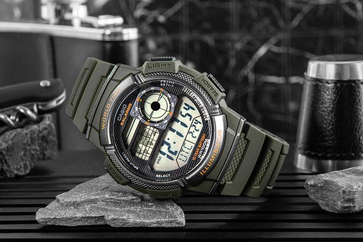 Produktbild Casio Mod. WORLD TIME ILLUMINATOR - 5 Alarms, 10 Year battery (44 mm)