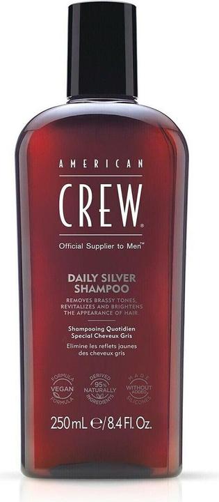 Actual product image American Crew Hair & Body Daily Silver Shampoo 250ml (250 ml, Liquid shampoo)