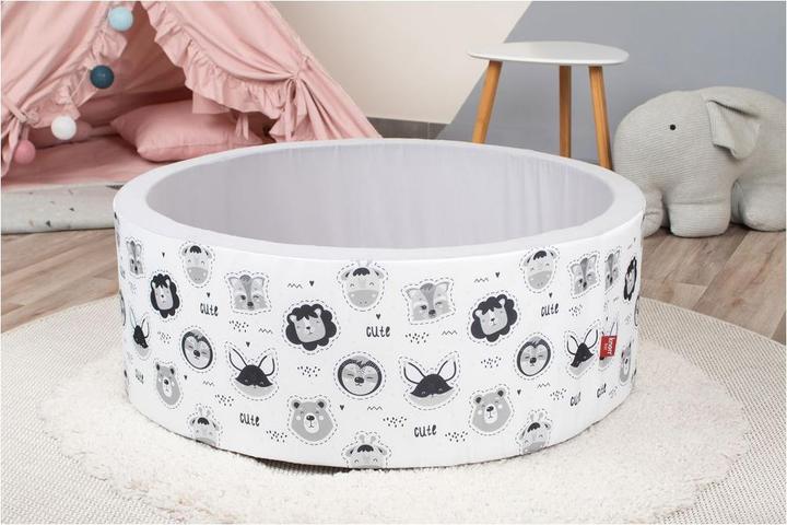 Immagine prodotto Knorrtoys Bällebad soft - "Cute Animals" - 150 balls grey/white/transparent (ca. 7 cm)