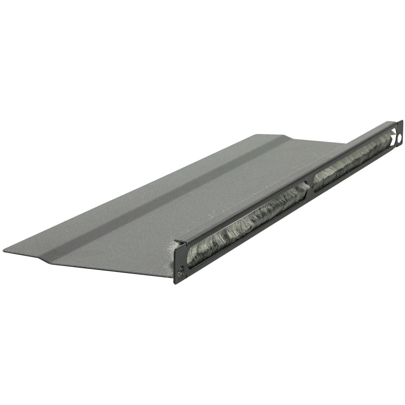 Lanview 1/2U 19" L BENT, BRUSHED, Serverschrank Zubehör, Schwarz