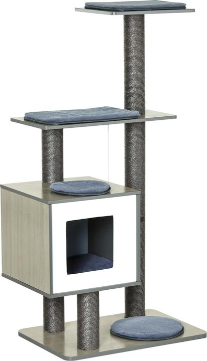 Produktbild PawHut Katzenkratzbaum (120 cm, Grau)