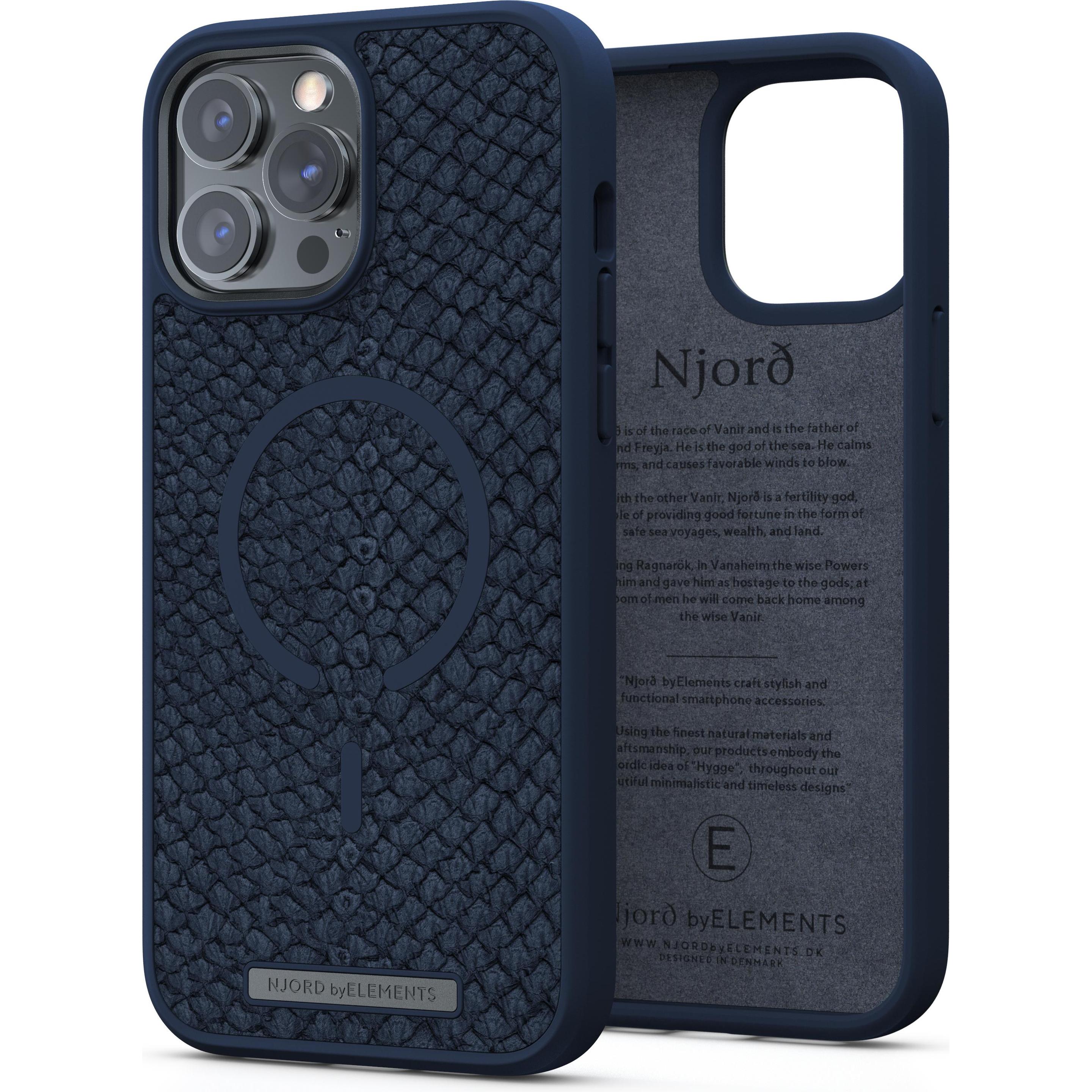 Njord Hard-Cover Vatn Case for iPhone 13 Pro Max (Apple iPhone 13 Pro Max), Smartphone Hülle, Blau
