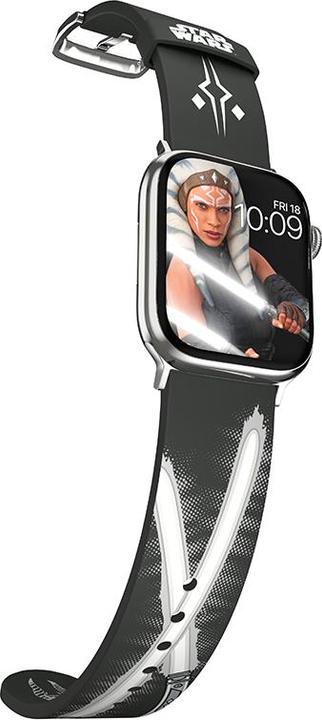 Actual product image Moby Fox Star Wars - Apple Watch Armband 38/40/41/42/44/45/49 mm (The Mandalorian Ahsoka Tano Lichtschwert) (Silicone)