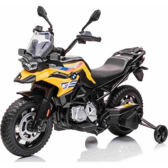 Megaleg BMW F850 GS EL Motorcykel til børn 12V, Gul