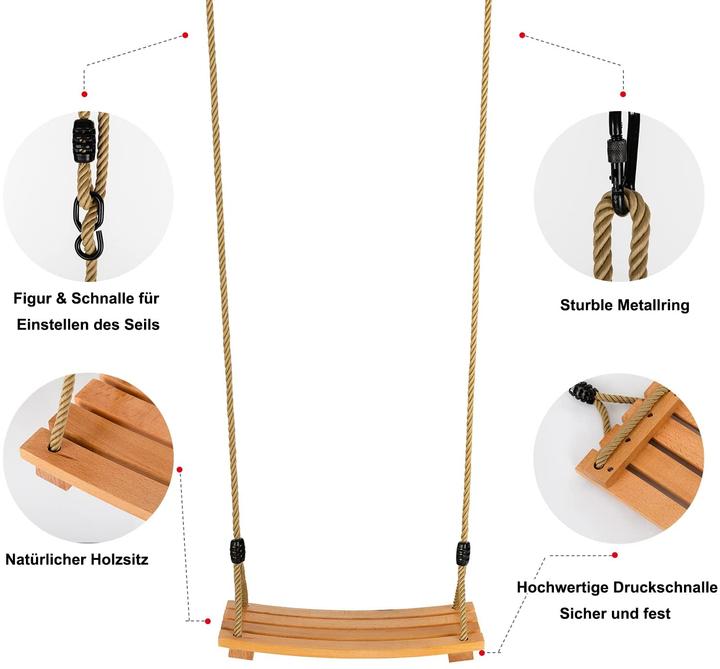 Produktbild Yaersi Holz-Schaukelsitz bis 100 kg