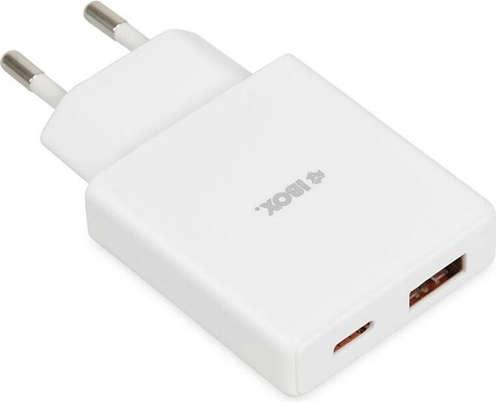 Actual product image iBox C-43 Slim GaN PD30W mains charger white (30 W)