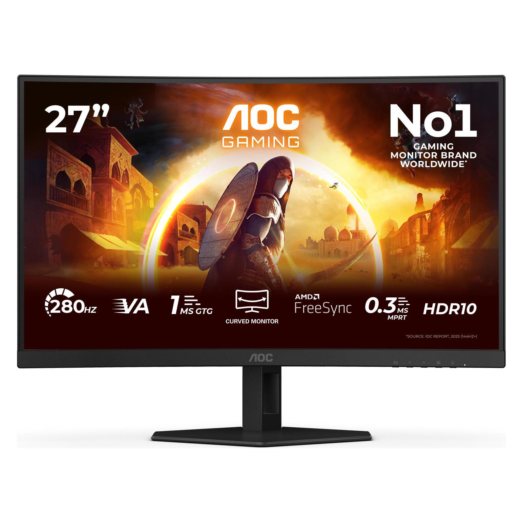 AOC C27G4ZXE (1920 x 1080 Pixel, 27"), Monitor, Schwarz