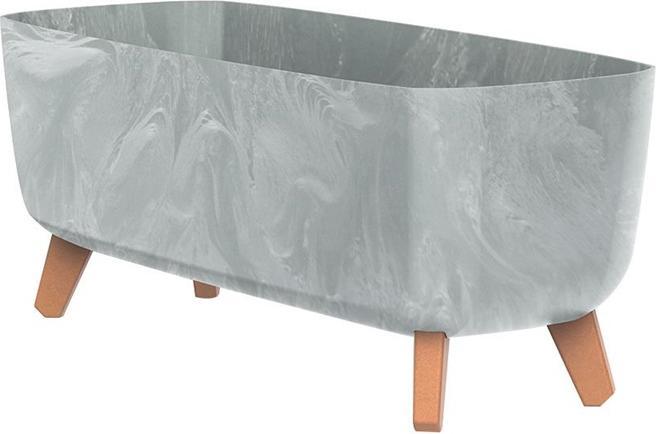 Actual product image Prosperplast Flowerpot Gracia, Ø 58 x 24 cm, grey (58 x 24 x 23.50 cm)