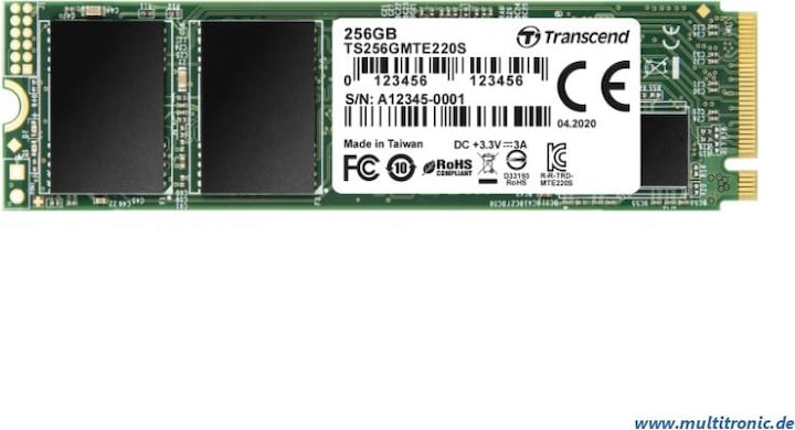 Actual product image Transcend 220S (256 GB, M.2 2280)