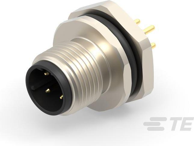 Produktbild TE Connectivity M12,FRONT MOUNTING,MALE,D CODE,4P