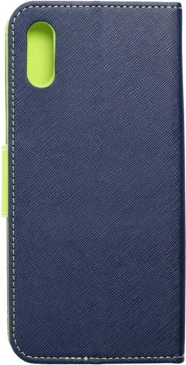Produktbild Partner Telecom Book case OEM FANCY Book case for XIAOMI Redmi 9A navy/lime (Xiaomi Redmi 9A)