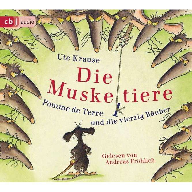 Die Muskeltiere – Pomme de Terre und die vierzig Räuber, Hörbücher von Ute Krause