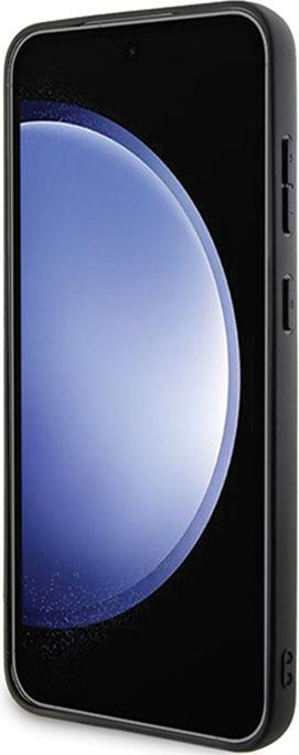 Actual product image BMW BMHMS23RTPK S921 czarny/black hardcase Signature Leather Half Textured & Circle MagSafe (Samsung Galaxy S24)