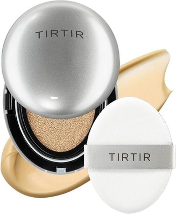Actual product image TirTir Mask Fit Aura Silver Cushion Foundation Semi-Glow Finish Natural