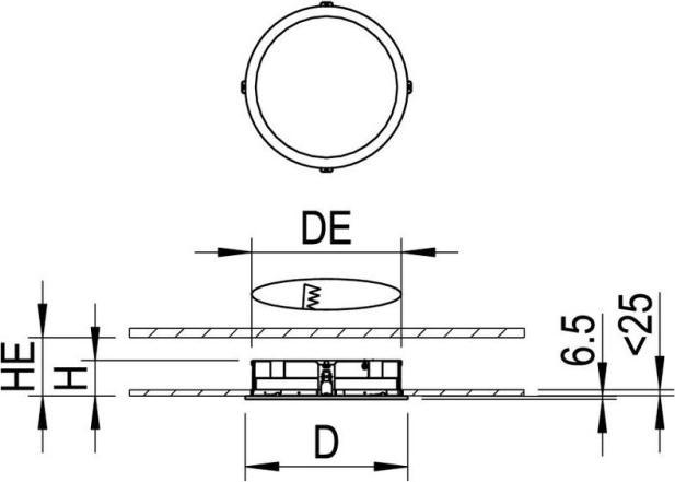 Produktbild Ridi LED-Einbaudownlight (3640 lm)