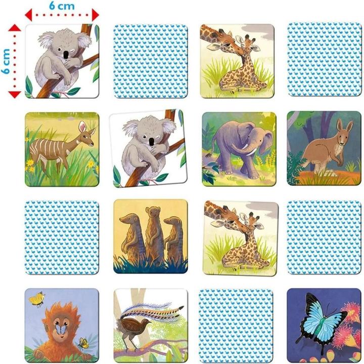 Actual product image Wild animals - Memo (German, 2 - 6 Players)