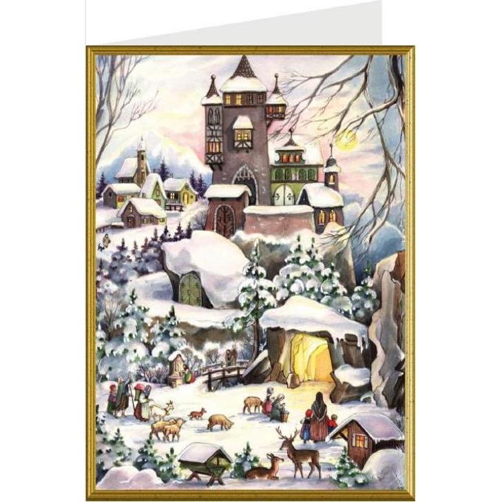 Richard Sellmer, Grusskarte + Briefpapier, 99077 - Weihnachtskarte - Alte Burg (1 Stk.)