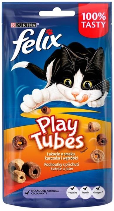Actual product image Felix Play Tubes Chicken Liver - Dry Cat Food - 50 g (Senior, 1 pcs., 50 g)