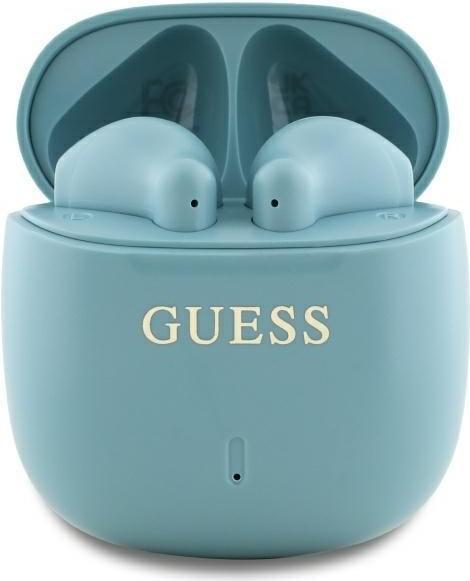Actual product image Guess Bluetooth headphones GUTWSJ14ESGQ TWS + docking station turquoise/turquoise Printed Classic Lo (ANC, 26 h, Wireless)