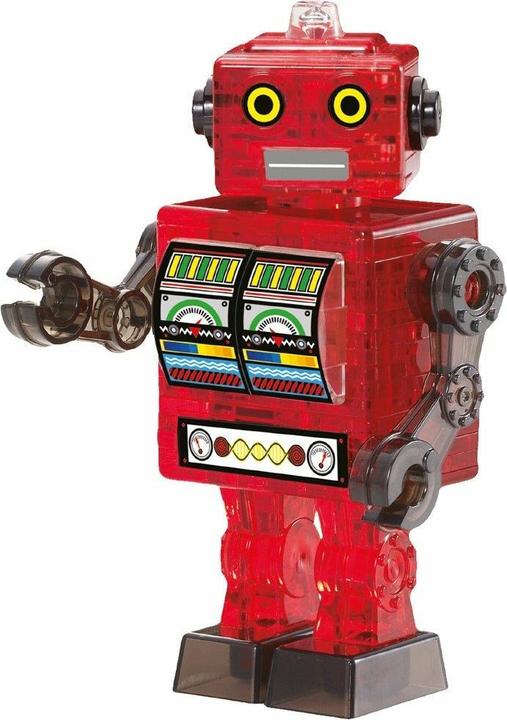 Actual product image HCM Kinzel HCM59166 - Crystal Puzzle: 3D Robot - Red, 39 Pieces (DE, EN), from 14 years (39 pieces)