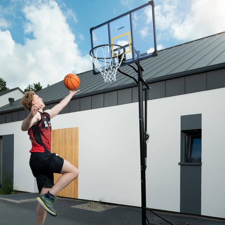 Produktbild Gymrex Basketballkorb mit Ständer Basketballanlage wetterfest Korbanlage 230 - 305 cm