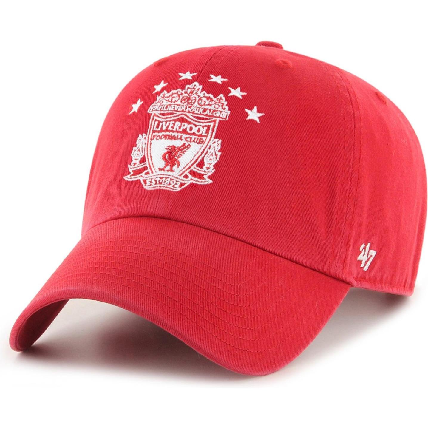 47 Brand, Herren, Cap, Relaxed Fit FC Liverpool, Rot, (One Size)