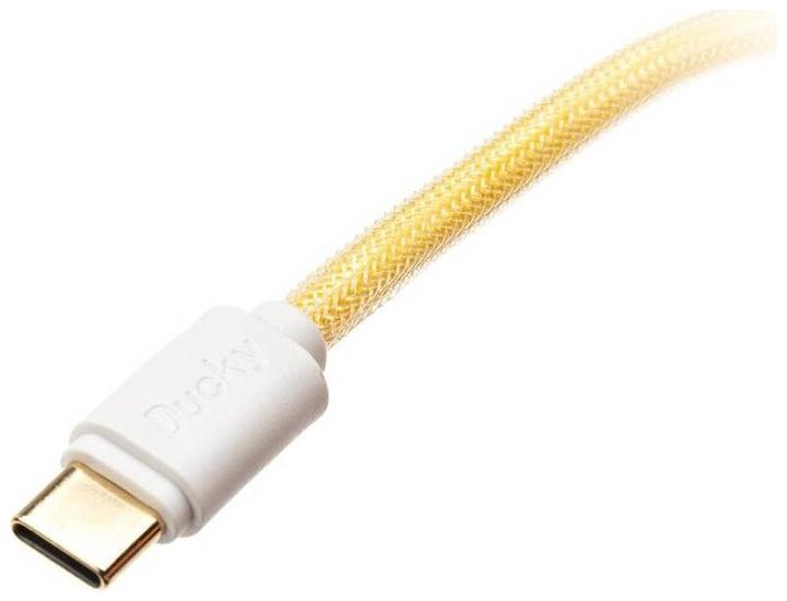 Produktbild Ducky Premicord Afterglow Coiled Cable, USB Typ C auf Typ A - 1,8m (1.80 m, USB 2.0)