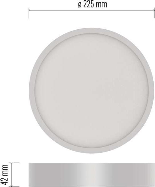 Produktbild Emos LED-Anbauleuchte NEXXO, rund, weiss, 21W, neutralweiss (1900 lm)