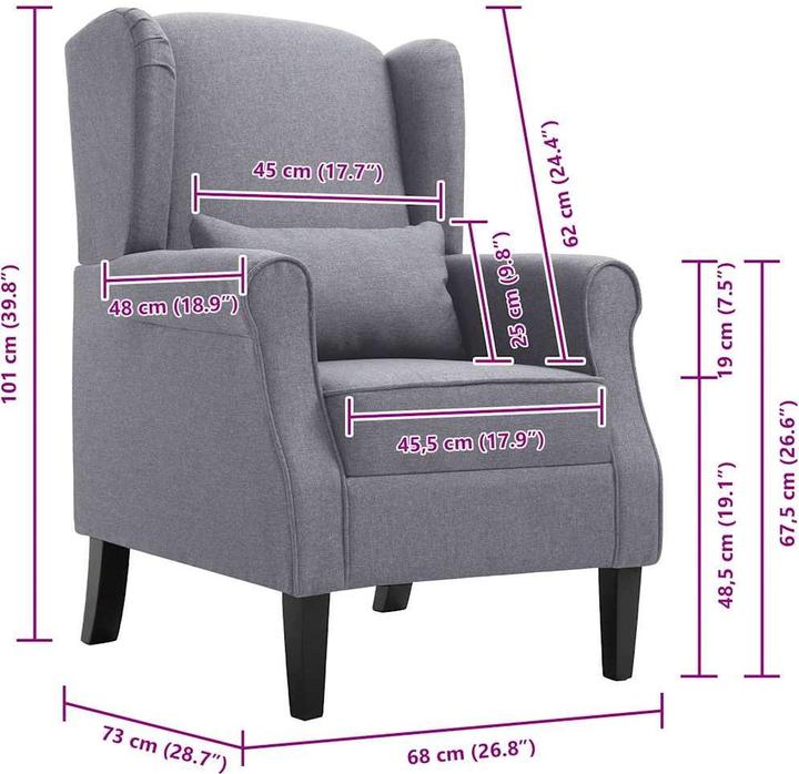 Actual product image vidaXL Sessel