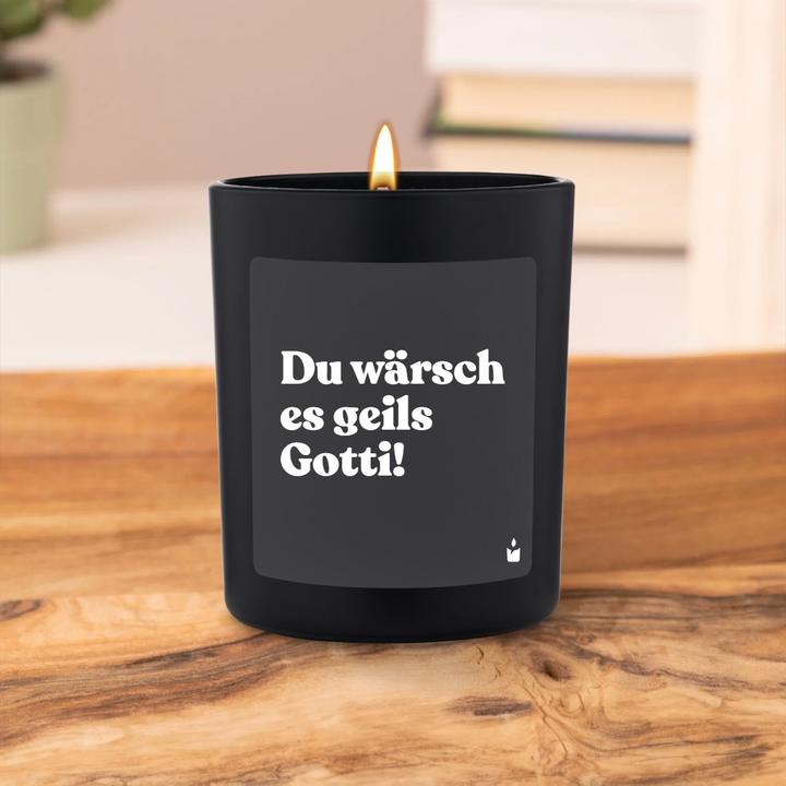 Actual product image Chatty Candles Duftkerze Woody Du wärsch es geils Gotti!