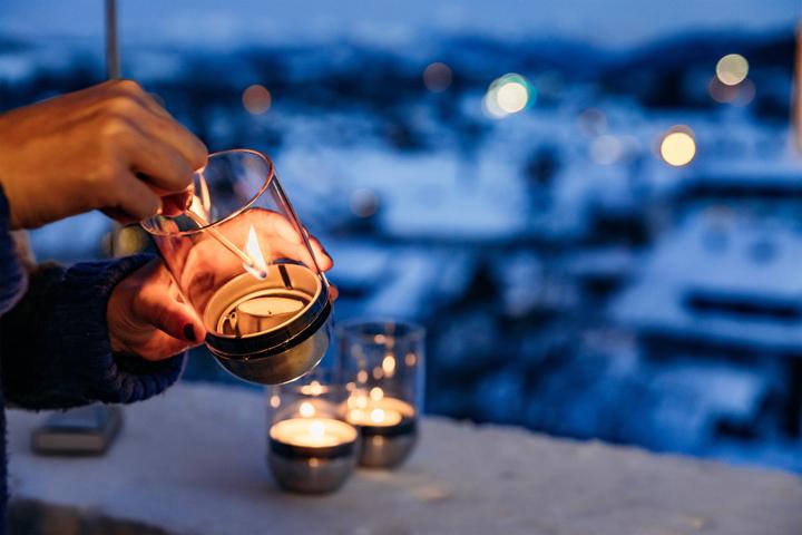 Produktbild Höfats Windlicht GRAVITY CANDLE M90 (1 x, 8 x 13 cm)