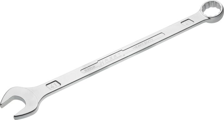 Produktbild HAZET Ring-Maulschlüssel ∙ extra lang ∙ schlanke Bauform 600LG-41 ∙ Aussen Doppel-Sechskant-Traction… (41 mm)